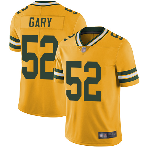 Green Bay Packers Limited Gold Men 52 Gary Rashan Jersey Nike NFL Rush Vapor Untouchable